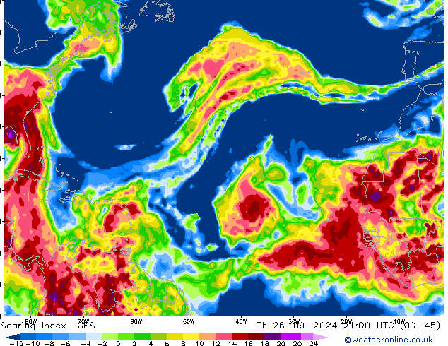 Soaring Index GFS  26.09.2024 21 UTC