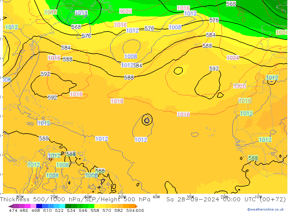 Thck 500-1000hPa GFS Sa 28.09.2024 00 UTC