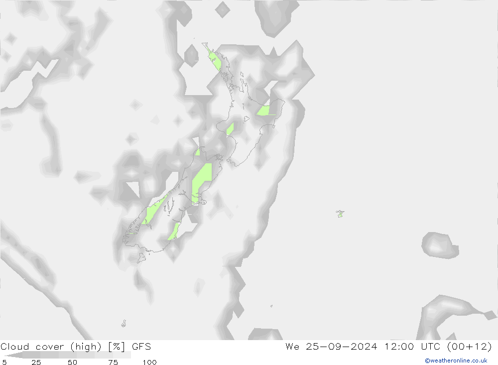 облака (средний) GFS ср 25.09.2024 12 UTC