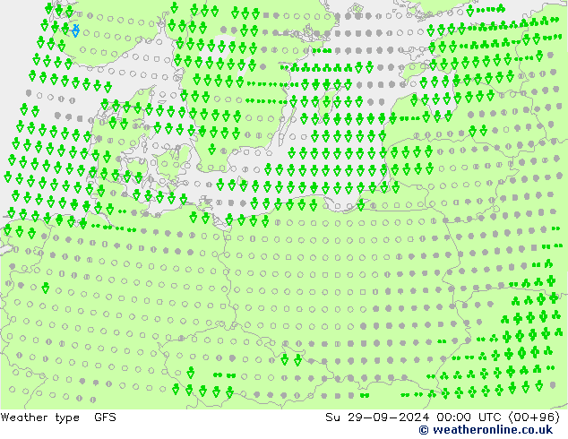 Weather type GFS Su 29.09.2024 00 UTC