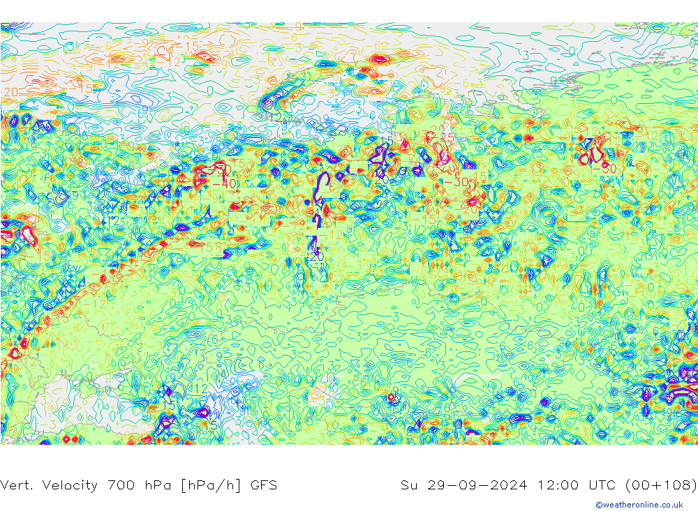 Vert. Velocity 700 hPa GFS Ne 29.09.2024 12 UTC