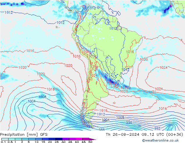 opad GFS czw. 26.09.2024 12 UTC