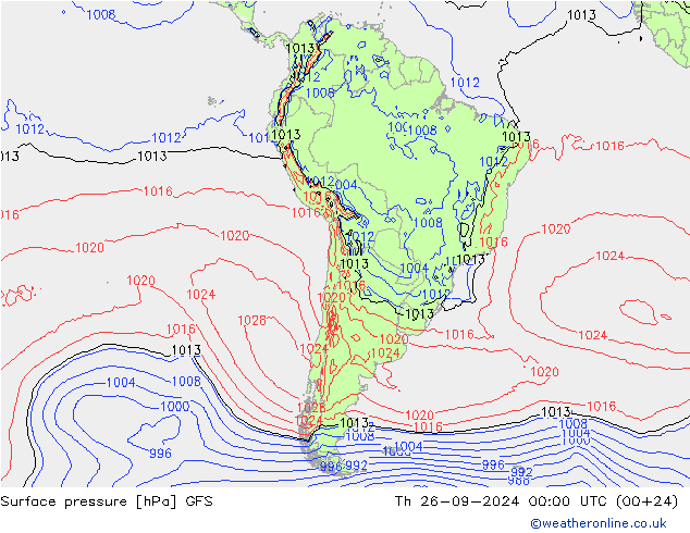 GFS: Th 26.09.2024 00 UTC