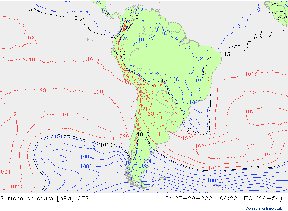 GFS: Sex 27.09.2024 06 UTC