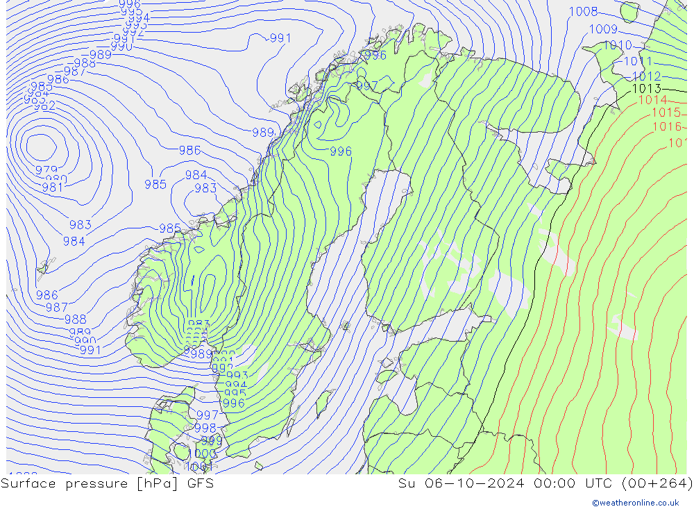 GFS: Su 06.10.2024 00 UTC