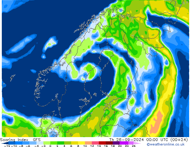 Soaring Index GFS Th 26.09.2024 00 UTC