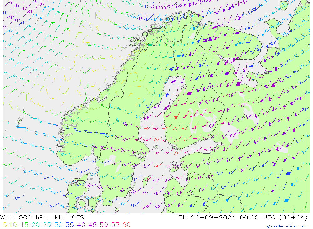 Rüzgar 500 hPa GFS Per 26.09.2024 00 UTC