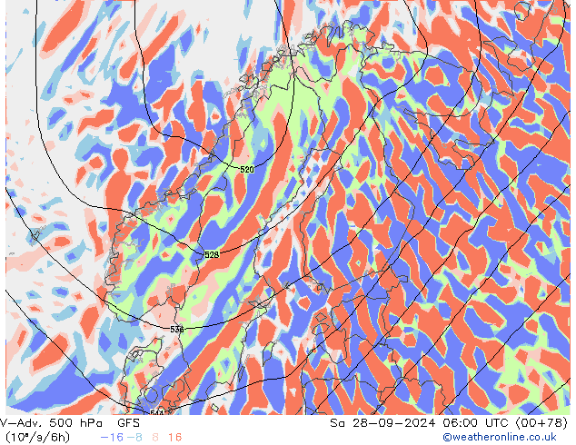 V-Adv. 500 hPa GFS so. 28.09.2024 06 UTC