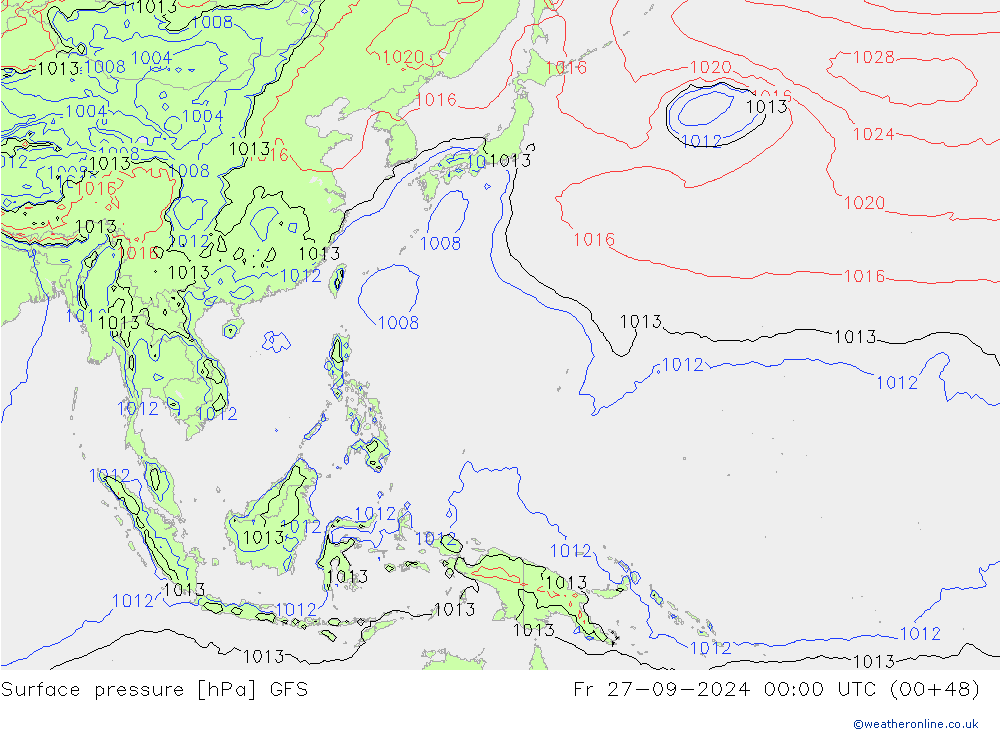 GFS: pt. 27.09.2024 00 UTC