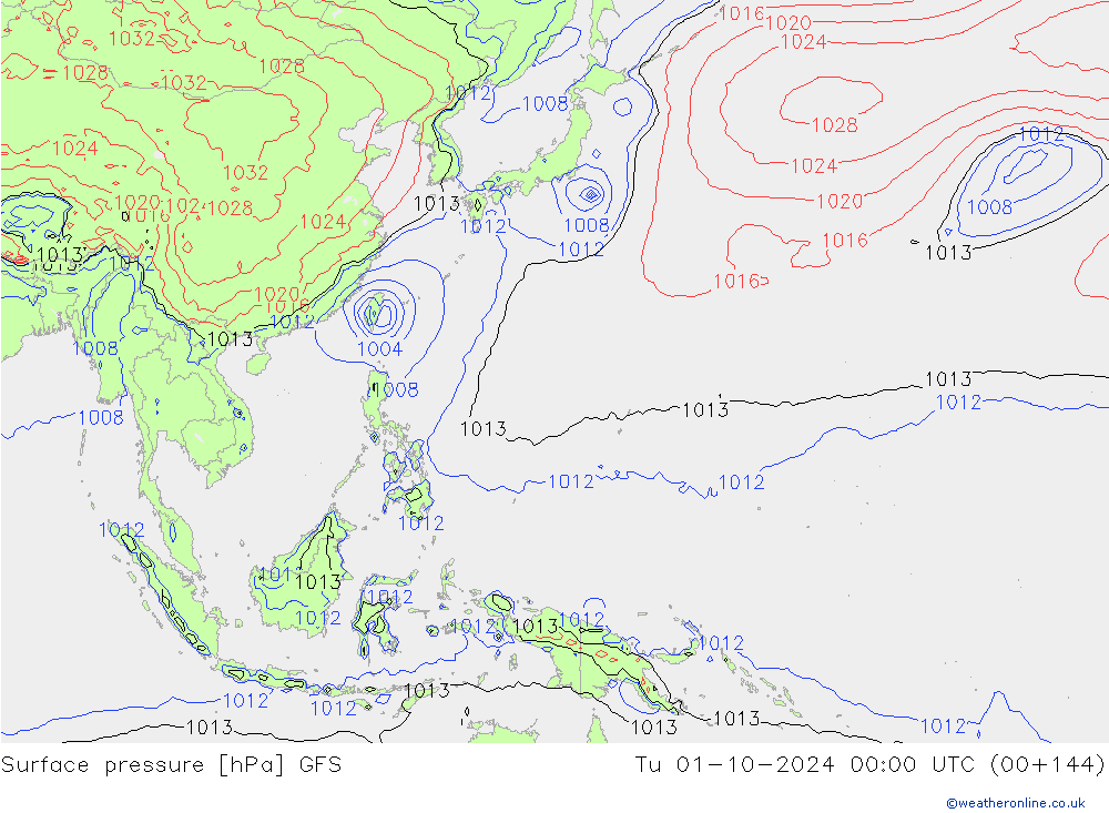 GFS: Tu 01.10.2024 00 UTC