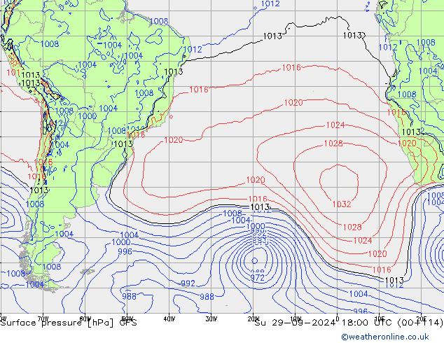 GFS: Su 29.09.2024 18 UTC