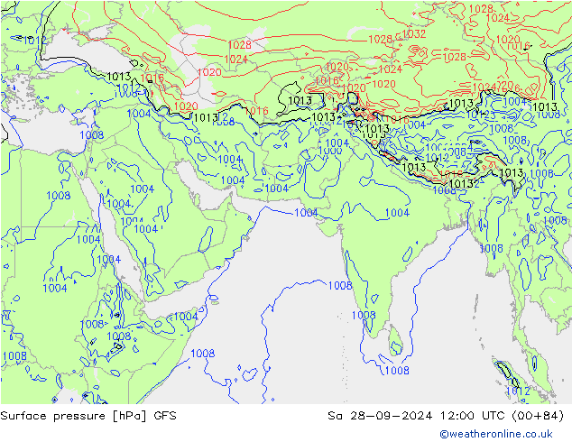 GFS: za 28.09.2024 12 UTC