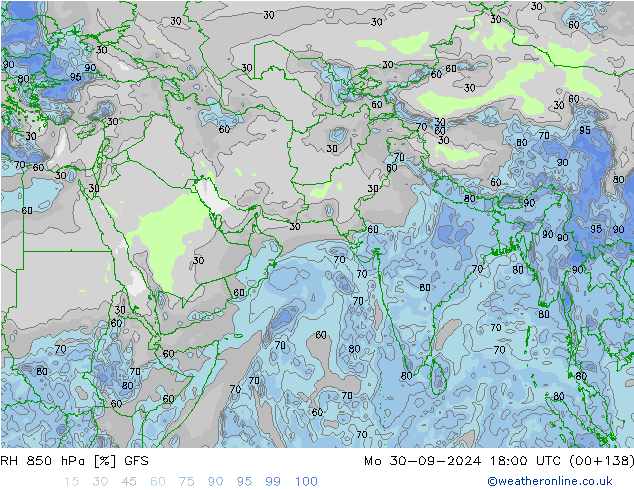 RV 850 hPa GFS ma 30.09.2024 18 UTC