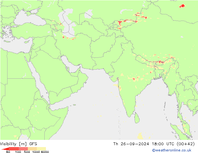 видимость GFS чт 26.09.2024 18 UTC