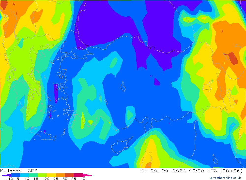 K-Index GFS So 29.09.2024 00 UTC