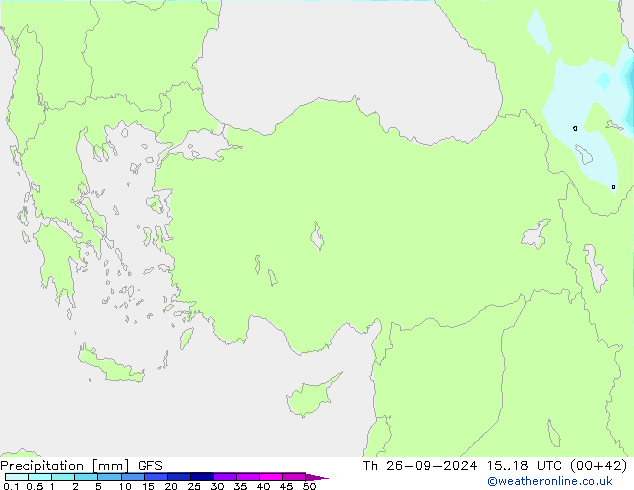 осадки GFS чт 26.09.2024 18 UTC