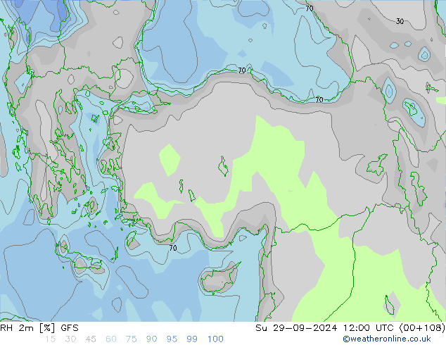 RV 2m GFS zo 29.09.2024 12 UTC