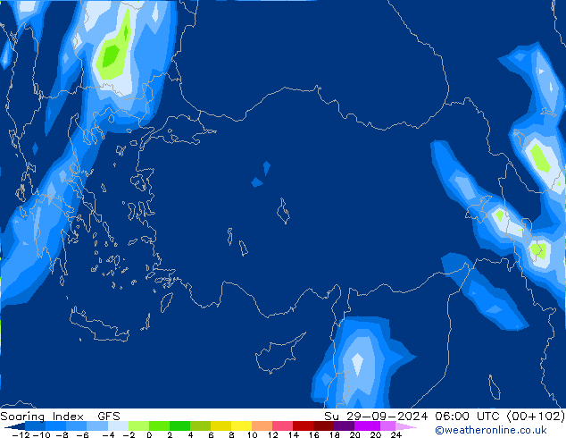 Soaring Index GFS Su 29.09.2024 06 UTC