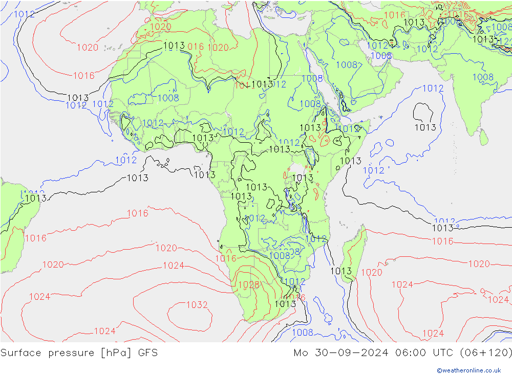 GFS: lun 30.09.2024 06 UTC