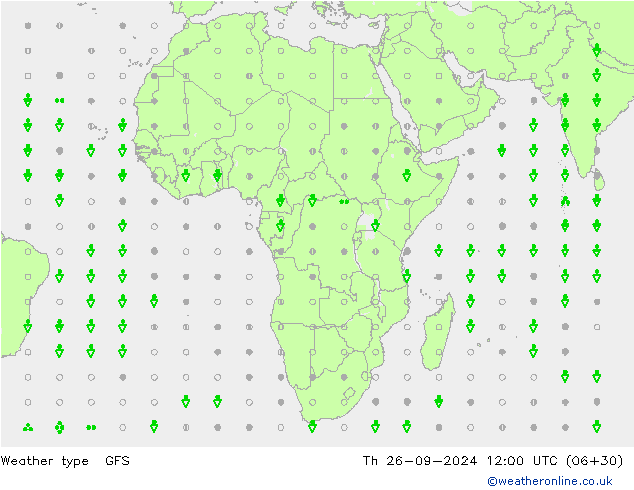 Weather type GFS Th 26.09.2024 12 UTC