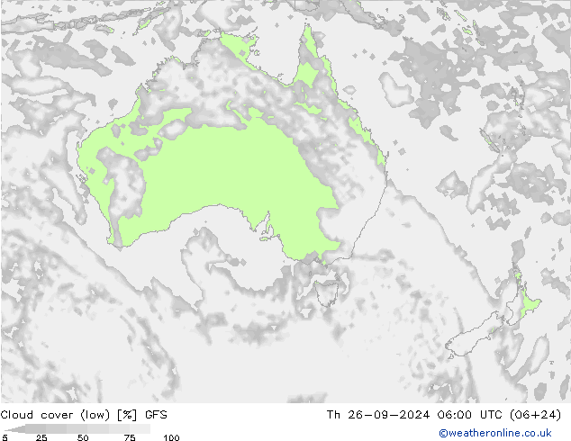 nuvens (baixo) GFS Qui 26.09.2024 06 UTC