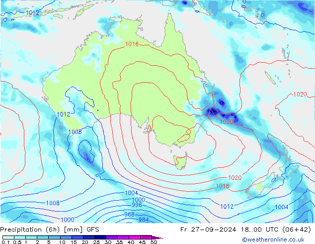 Z500/Rain (+SLP)/Z850 GFS Fr 27.09.2024 00 UTC