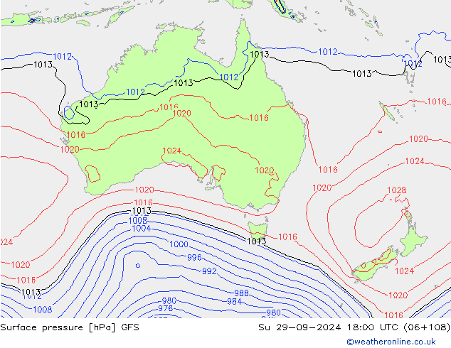 GFS: Su 29.09.2024 18 UTC