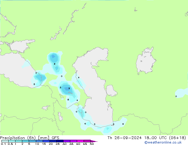 Z500/Rain (+SLP)/Z850 GFS czw. 26.09.2024 00 UTC