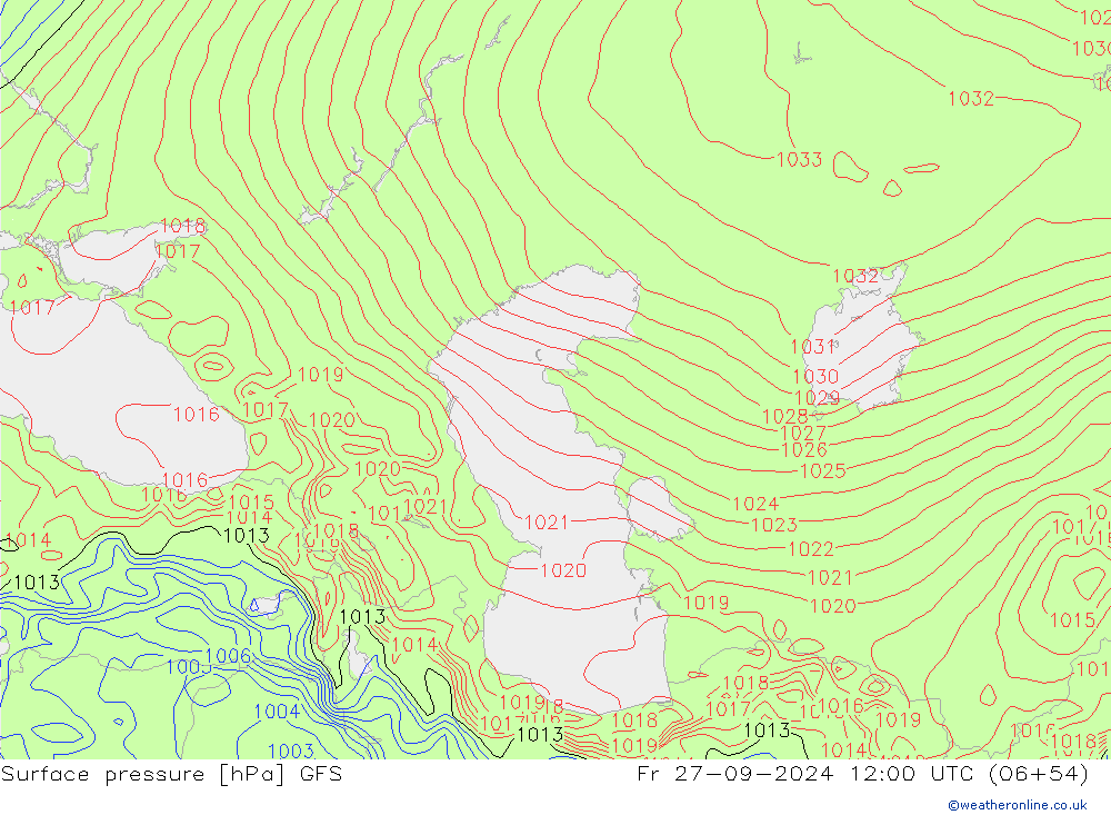 GFS: vie 27.09.2024 12 UTC