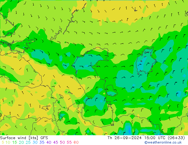  10 m GFS  26.09.2024 15 UTC