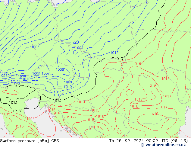 GFS: Čt 26.09.2024 00 UTC