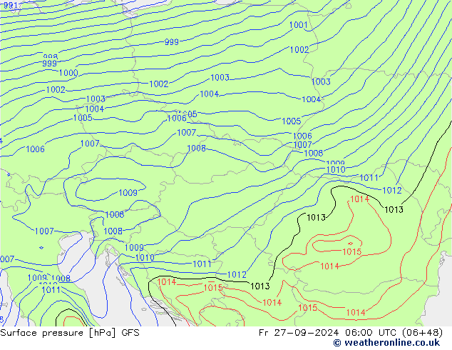 GFS: Pá 27.09.2024 06 UTC