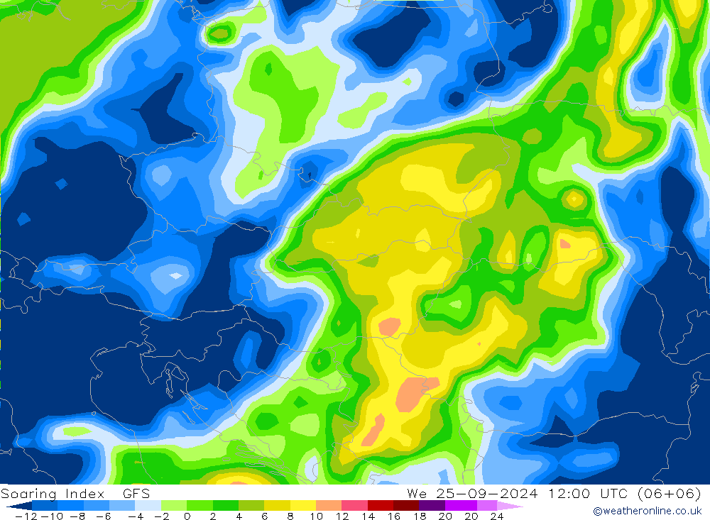 Soaring Index GFS Září 2024