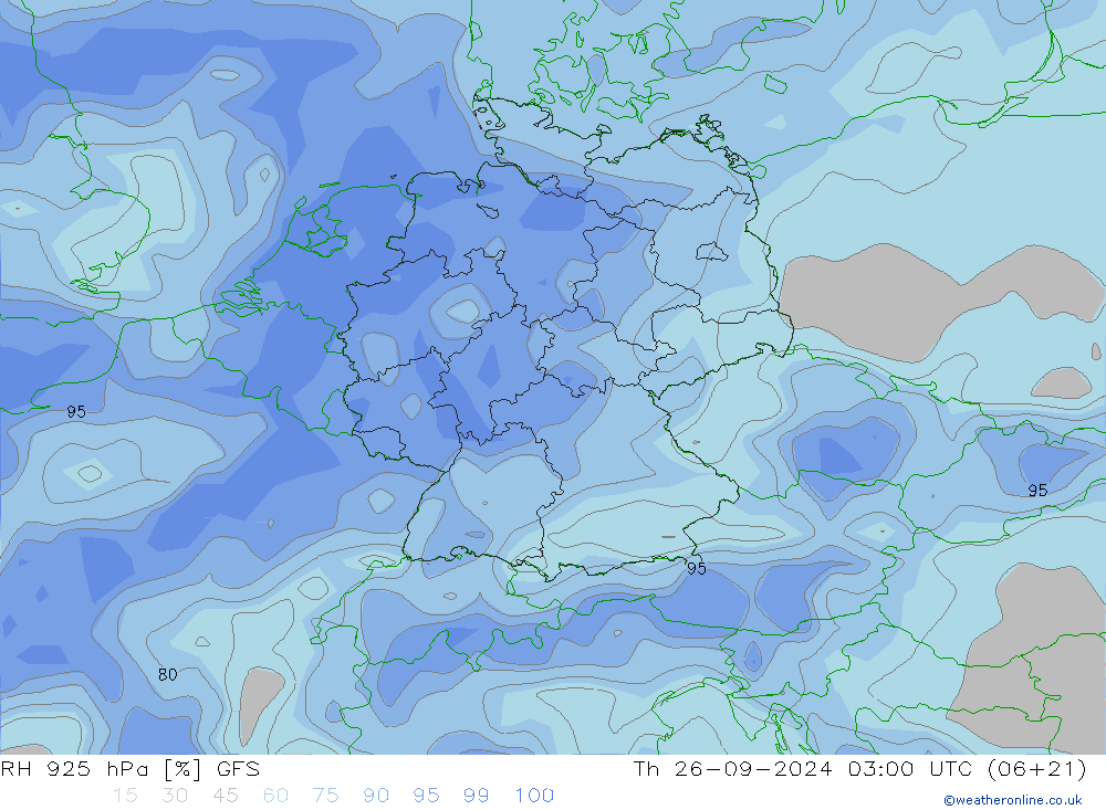 RV 925 hPa GFS do 26.09.2024 03 UTC