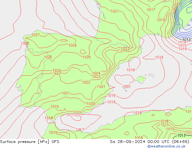 GFS: za 28.09.2024 00 UTC