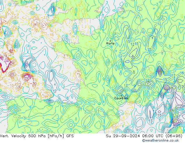 Vert. Velocity 500 hPa GFS Su 29.09.2024 06 UTC