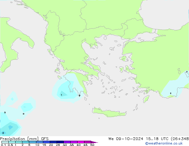 GFS: mer 09.10.2024 18 UTC