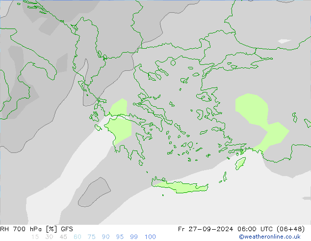 RV 700 hPa GFS vr 27.09.2024 06 UTC