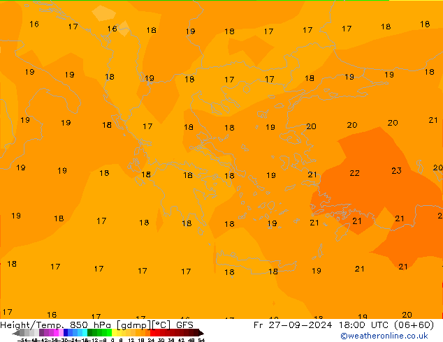 Z500/Rain (+SLP)/Z850 GFS Fr 27.09.2024 18 UTC