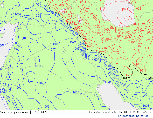 GFS: nie. 29.09.2024 06 UTC