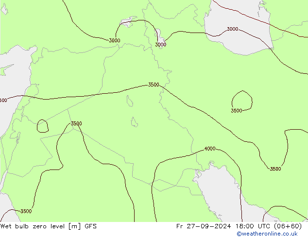 Theta-W Sıfır Seviyesi GFS Cu 27.09.2024 18 UTC