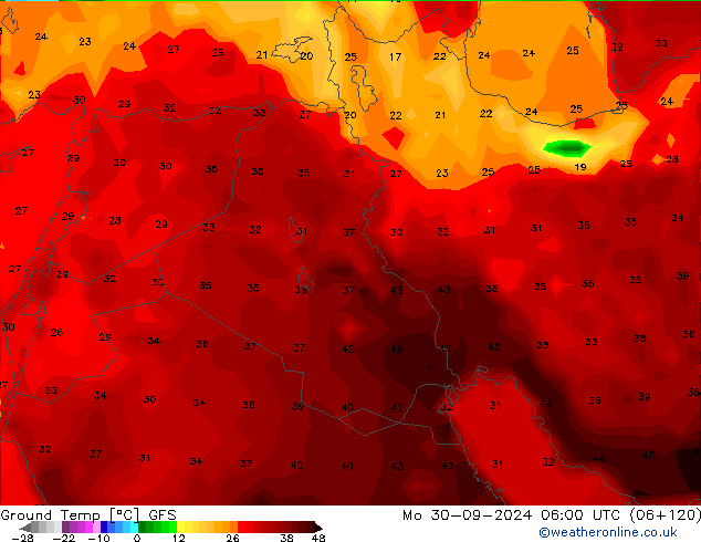 Temp GFS lun 30.09.2024 06 UTC