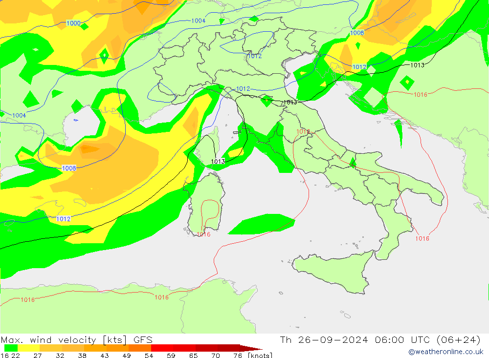 Windböen GFS Do 26.09.2024 06 UTC