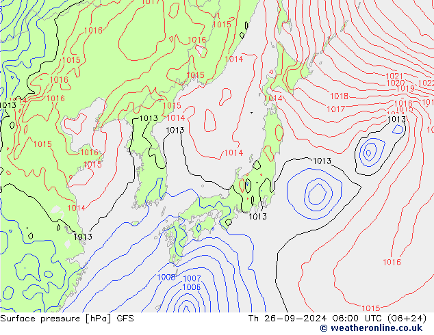 GFS: Th 26.09.2024 06 UTC