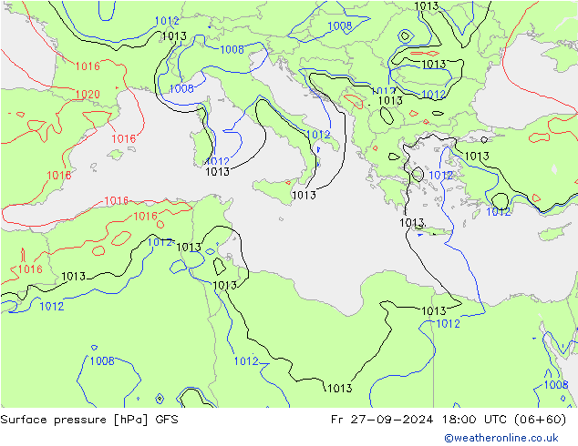 GFS: Pá 27.09.2024 18 UTC