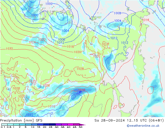 opad GFS so. 28.09.2024 15 UTC