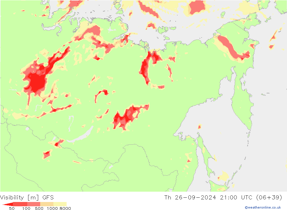 widzialność GFS czw. 26.09.2024 21 UTC