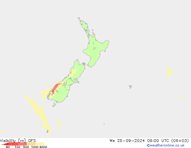 widzialność GFS śro. 25.09.2024 09 UTC