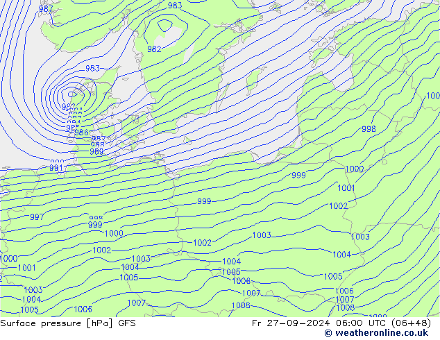 GFS: Cu 27.09.2024 06 UTC