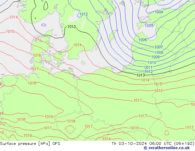 GFS: чт 03.10.2024 06 UTC